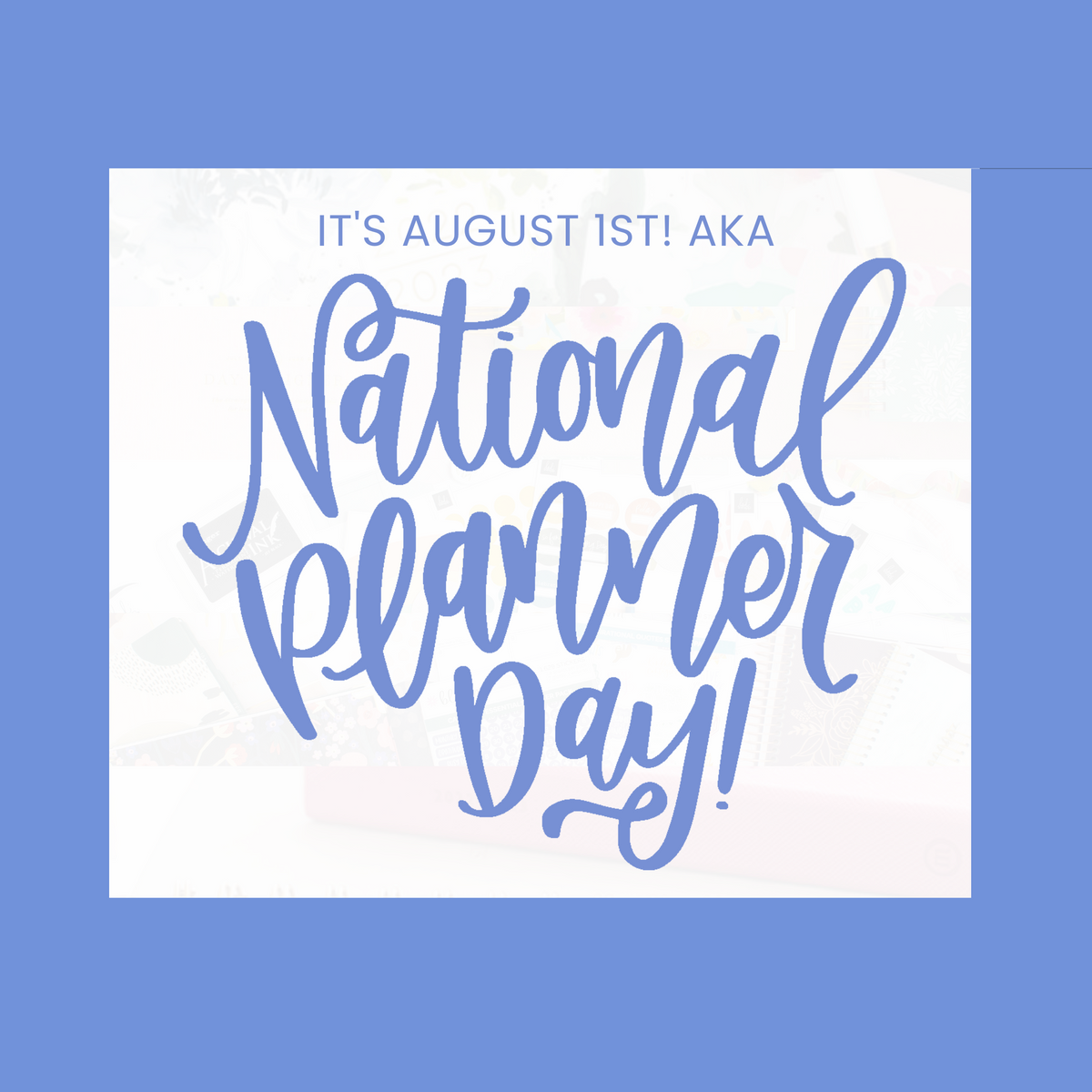 National Planner Day Planned and Proper