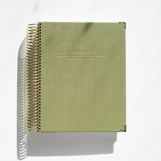 Emerald Linen Daily Planner