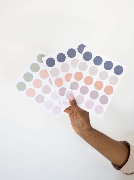 Writable Round Stickers