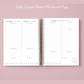 Emerald Linen Daily Planner