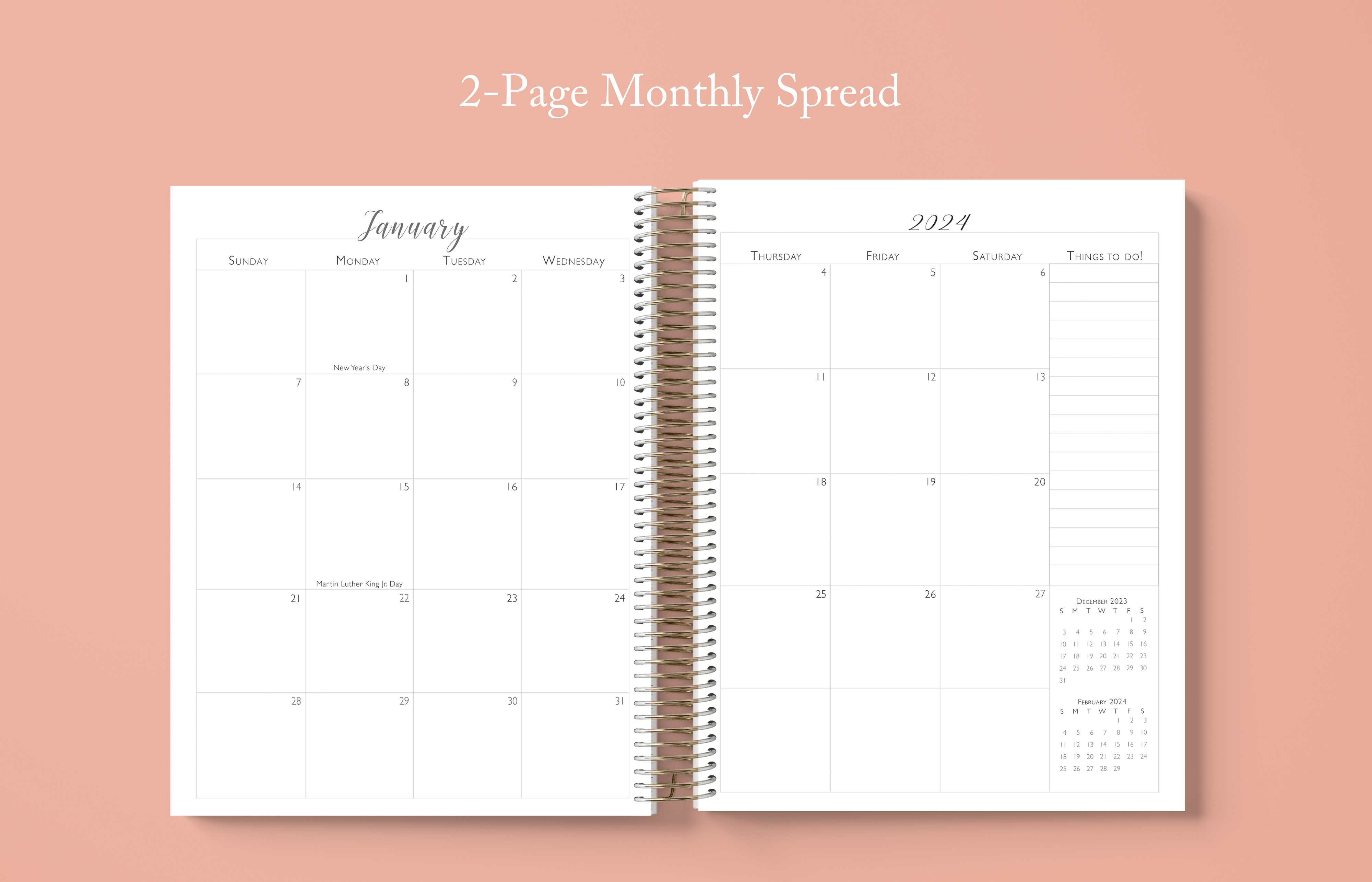 Daily Planner, Weekly Planner,  2024 daily planner, best daily planner, weekly planner, hourly daily planner, hardcover planner, undated planner, personalized planner, 