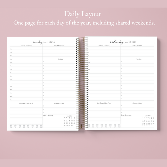 Pre-Sale | CRIMSON DAILY PLANNER (LINEN)