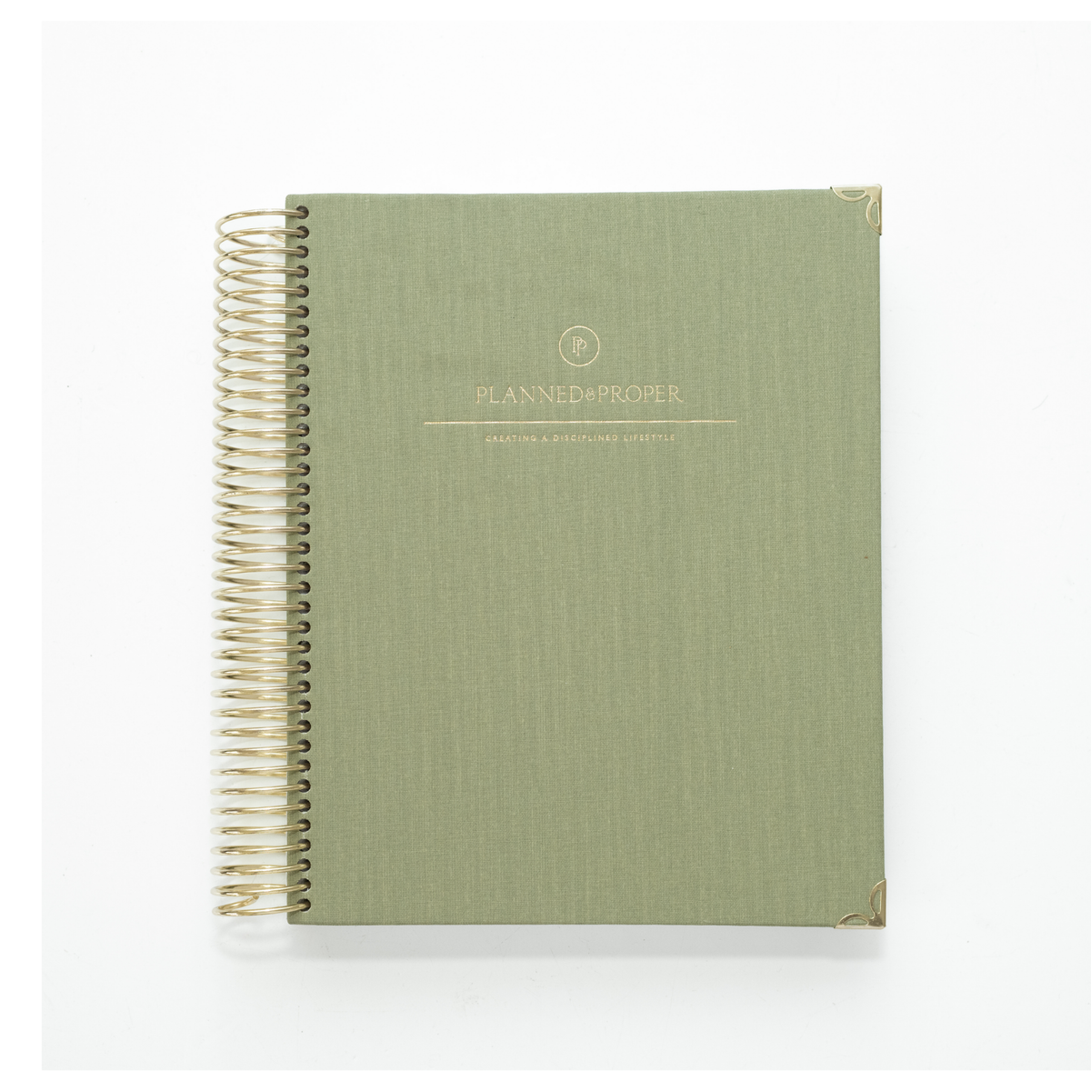 Emerald Linen Daily Planner
