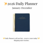 Navy Linen Daily Planner