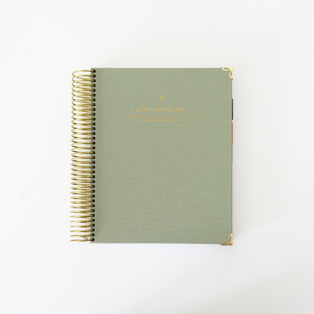 ✨ Pre-Sale | EMERALD LINEN DAILY PLANNER