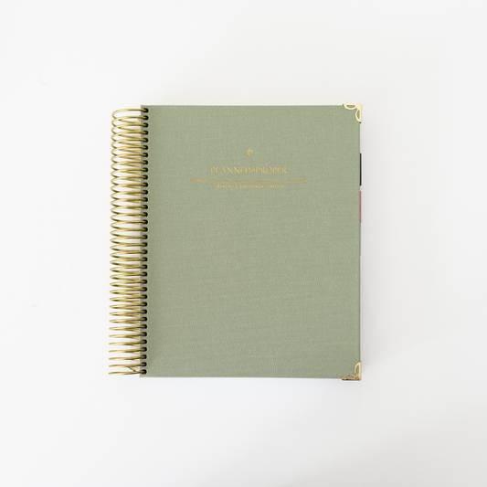 ✨ Pre-Sale | EMERALD LINEN DAILY PLANNER