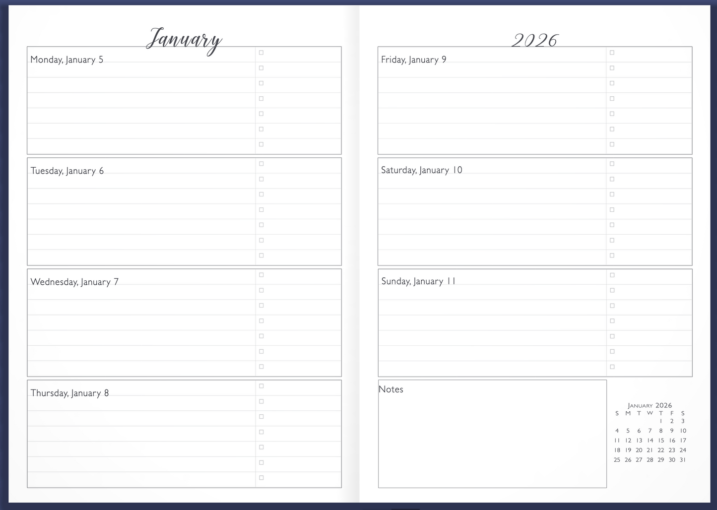 Trellis Weekly Planner