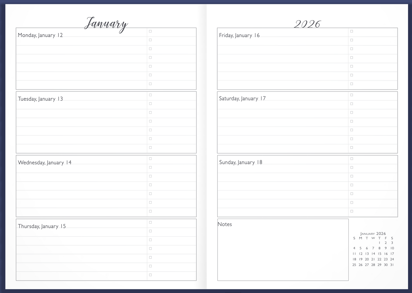 Trellis Weekly Planner