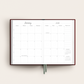 Crimson Weekly Linen Planner